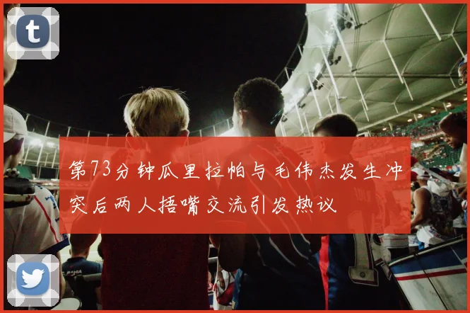 第73分钟瓜里拉帕与毛伟杰发生冲突后两人捂嘴交流引发热议