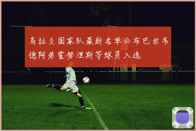 乌拉圭国家队最新名单公布巴尔韦德阿劳霍努涅斯等球员入选
